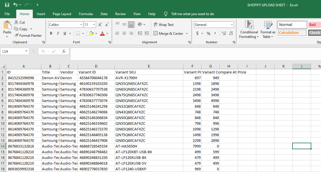 SHOPIFY UPLOAD SHEET.training